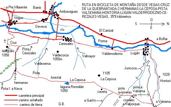 Ruta en bicicleta